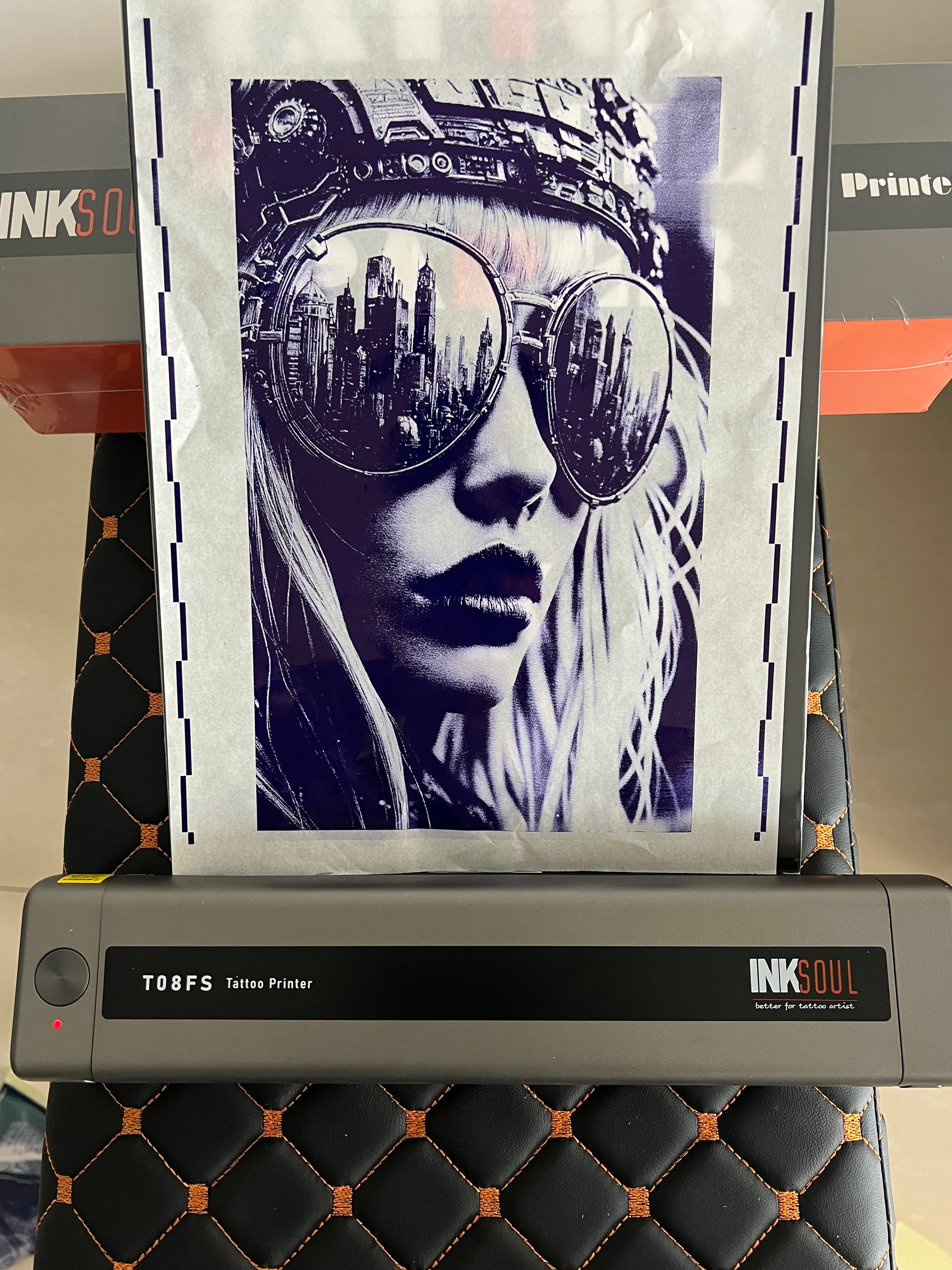 INKSOUL® T08FS Wireless Temporary Tattoo Stencil Printer – Print & Stick-On Tattoos at Home