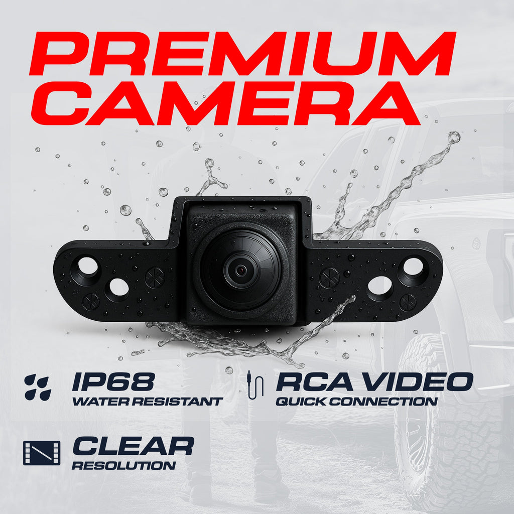 Toyota Tundra (2000-2006) Textured Black Replacement Tailgate Handle with Backup Camera