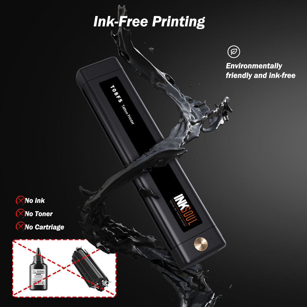 INKSOUL® T08FS Wireless Temporary Tattoo Stencil Printer – Print & Stick-On Tattoos at Home