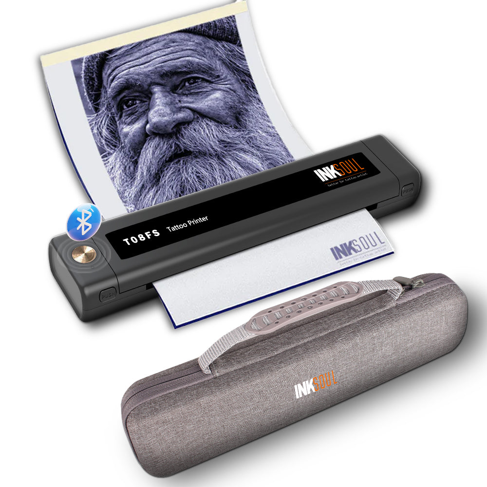INKSOUL® T08FS Wireless Temporary Tattoo Stencil Printer – Print & Stick-On Tattoos at Home
