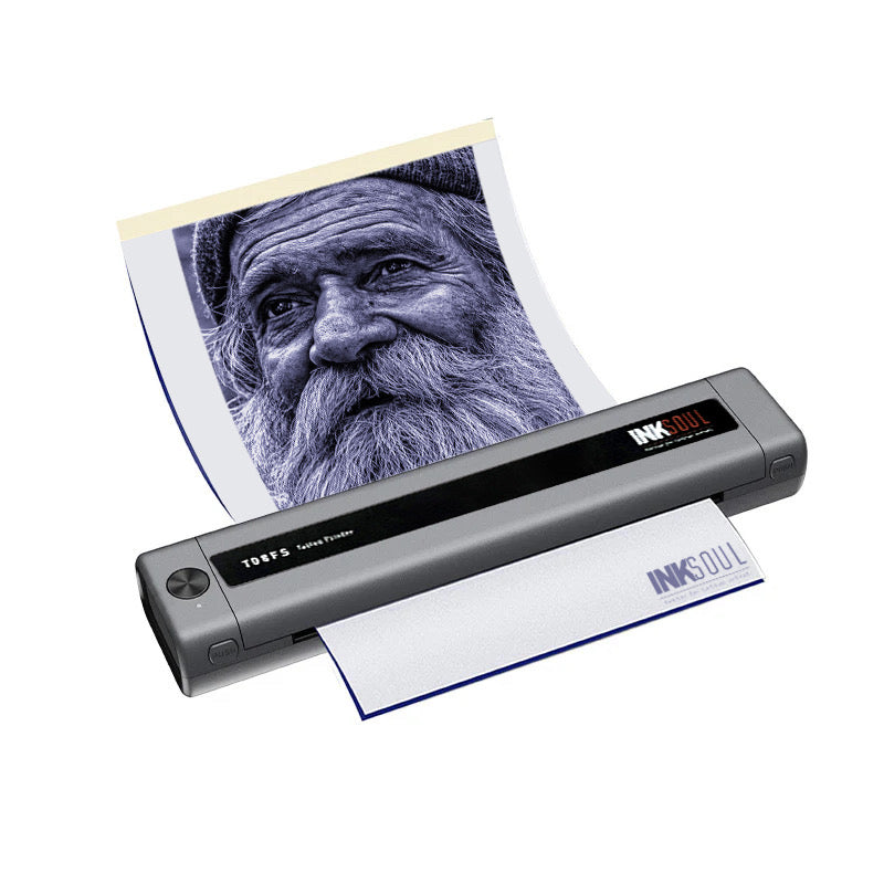 INKSOUL® T08FS Wireless Temporary Tattoo Stencil Printer – Print & Stick-On Tattoos at Home