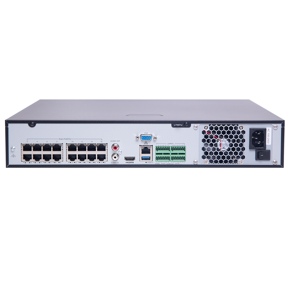UNV NVR304-16S-P16 16-Kanal 4K PoE NVR 4-SATA ONVIF Smart Playback