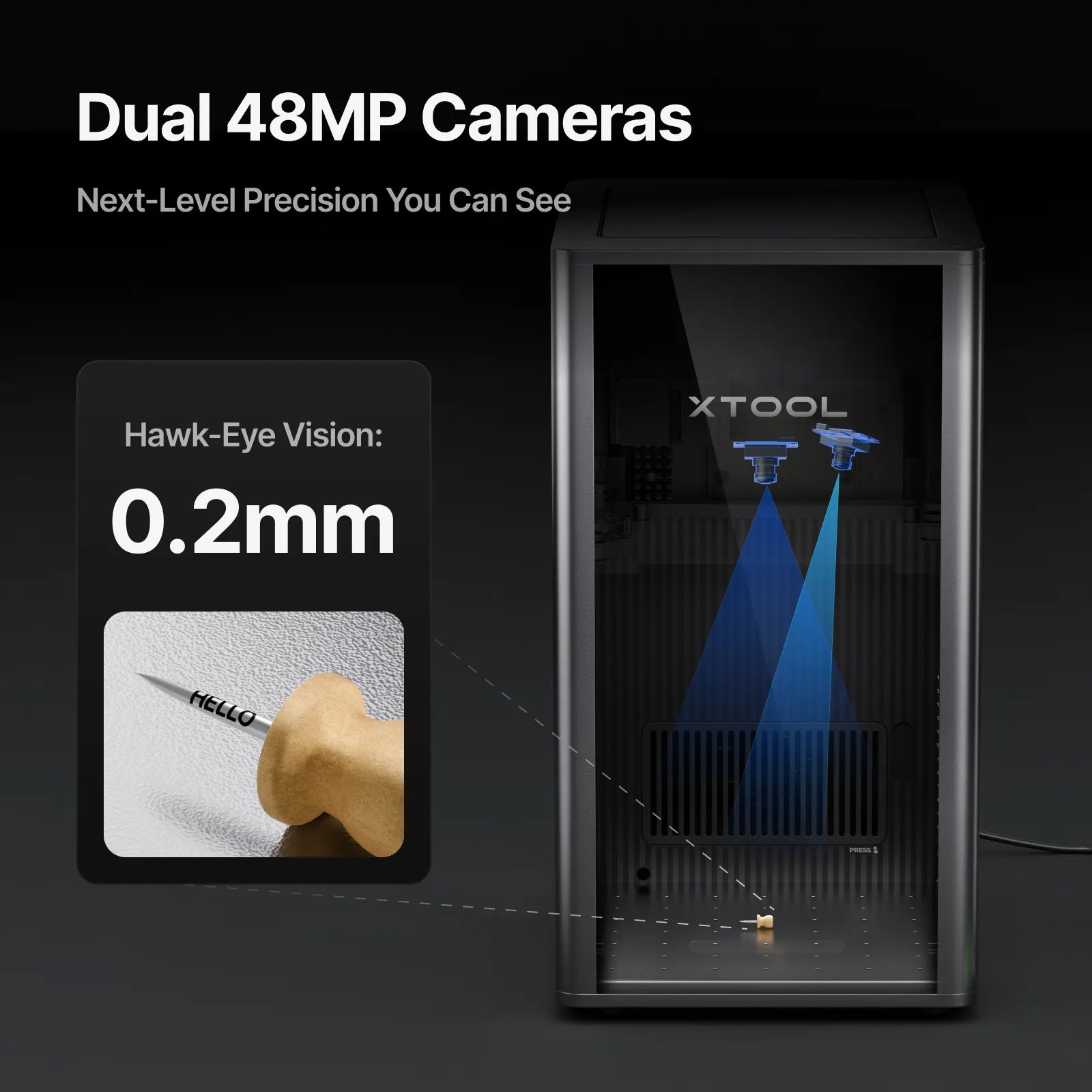 xTool F2 Ultra 60W MOPA & 40W Dioden-Dual-Lasergravierer
